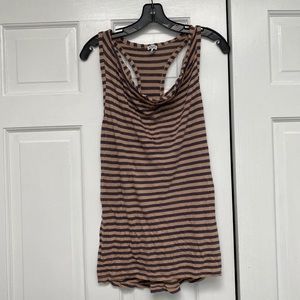 Splendid Stripe Scoop Neck Tank Top Size L